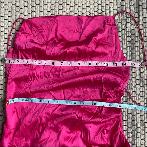 NWT Retrofête SER.O.YA Celino Silk Maxi Dress in Fuchsia Size Small - Picture 7 of 8